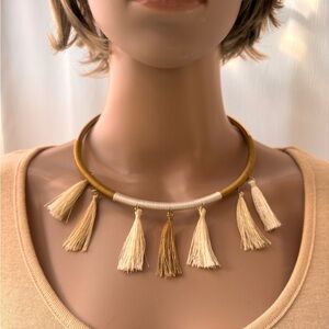 Mika Bohemian Tassel Choker Necklace